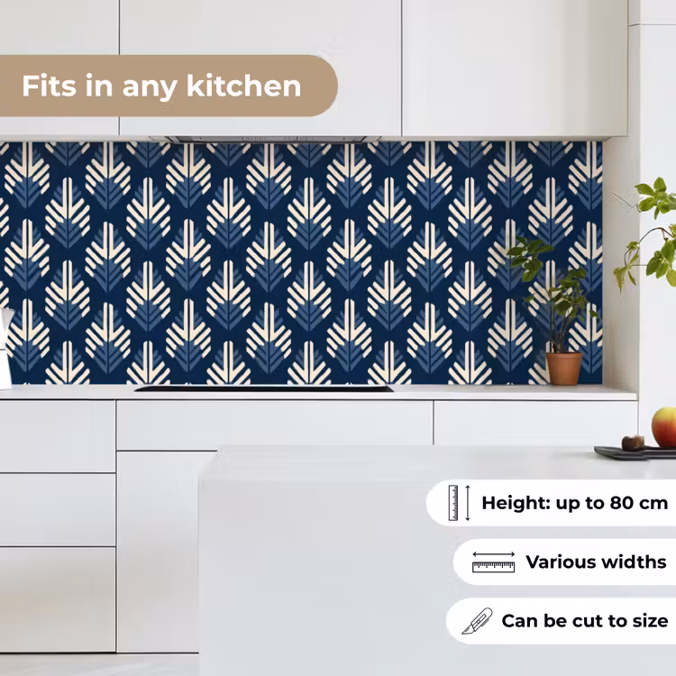 Modern - Patroon - Blauw keuken achterwand 2 middel 871 -sfeer4_UK
