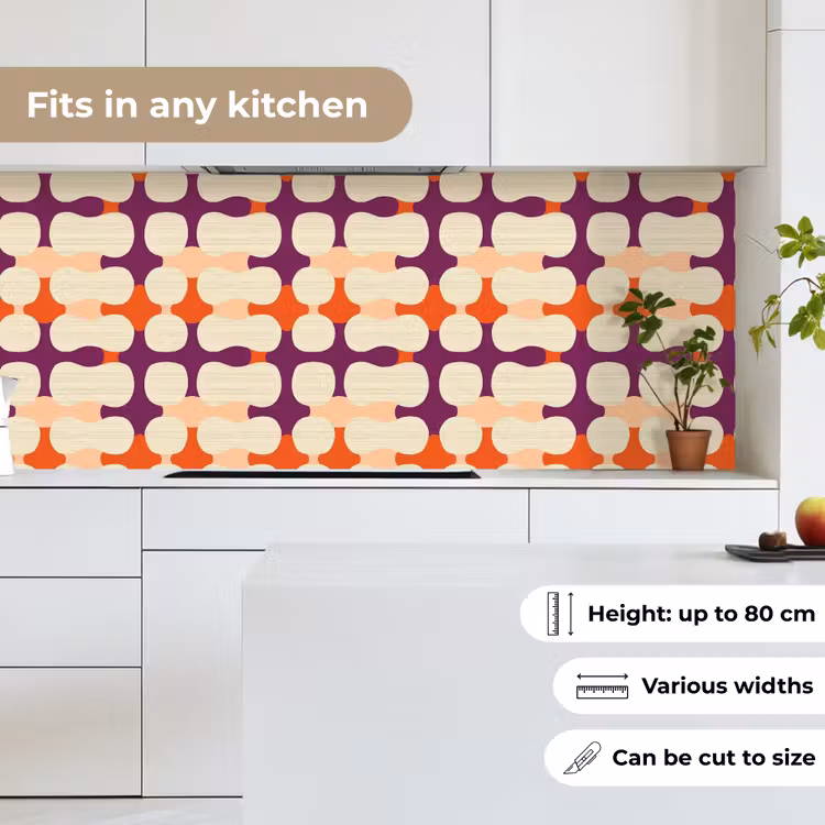 Modern - Patroon - Kleurrijk keuken achterwand 2 middel 871 -sfeer4_UK