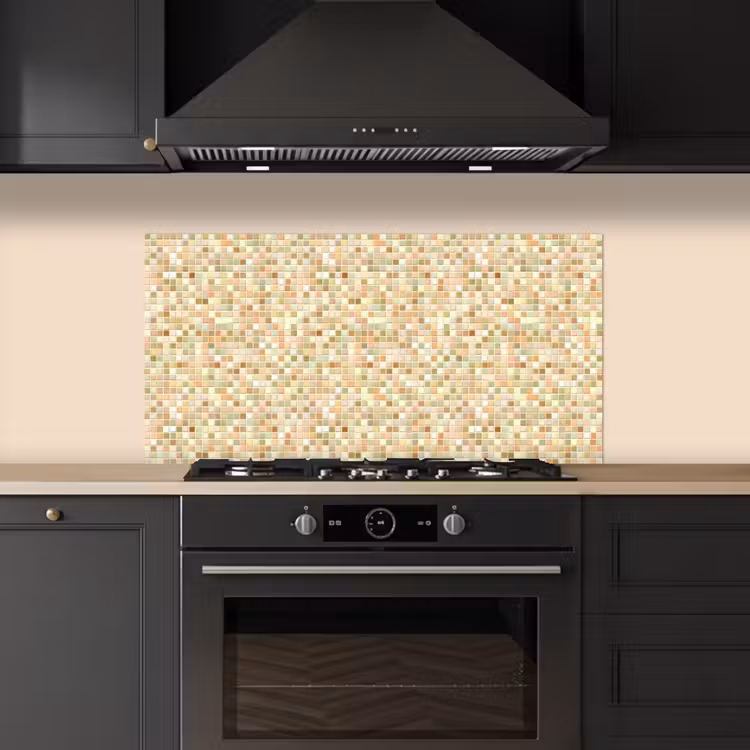 Mozaïek - Patroon - Terracotta keuken achterwand spatscherm middel 899 -sfeer1