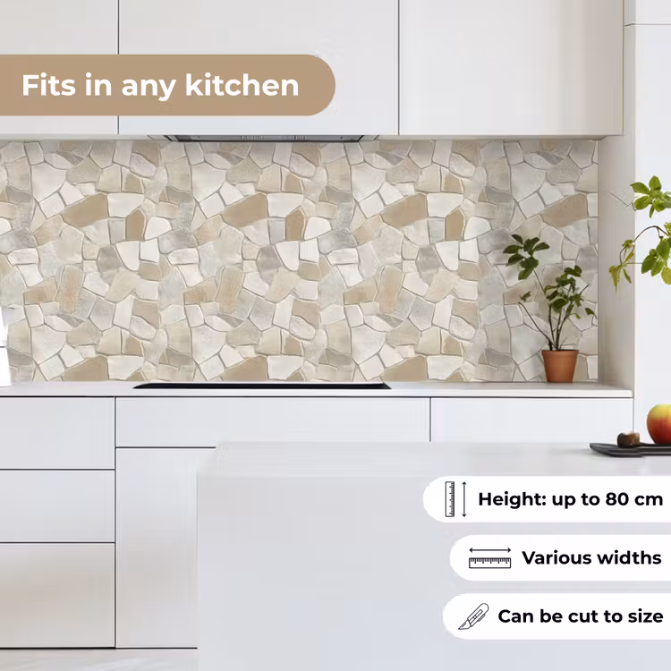 Mozaïek - Stenen - Beige keuken achterwand 2 middel 871 -sfeer4_UK