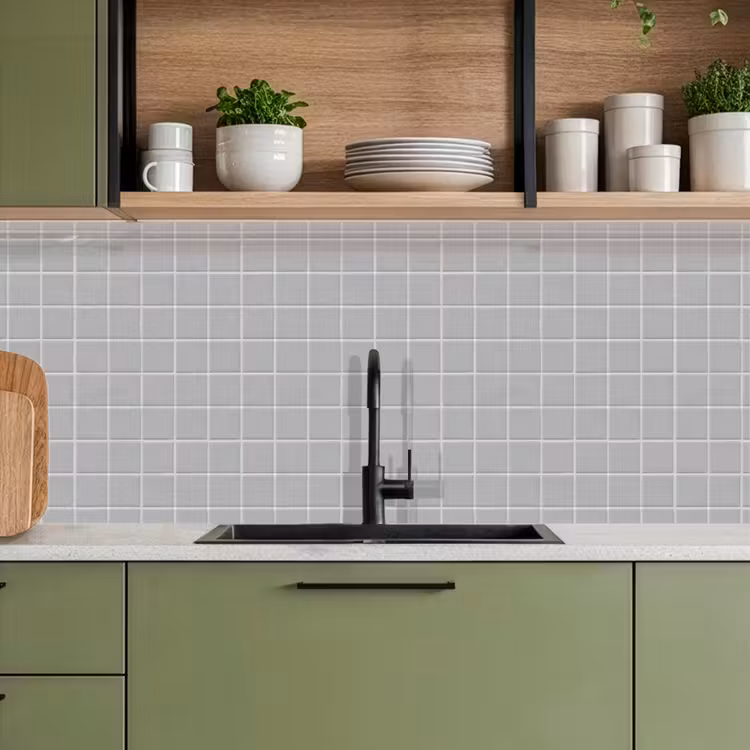 Mozaïek - Tegels - Grijs keuken achterwand 2 middel 871 -sfeer3