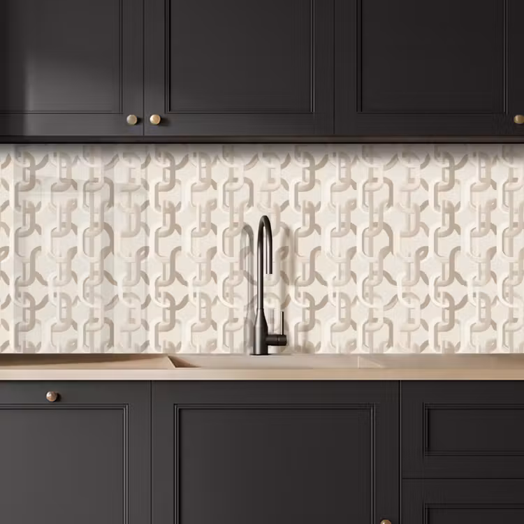 Motief - Abstract - Beige keuken achterwand 2 middel 871 -sfeer1
