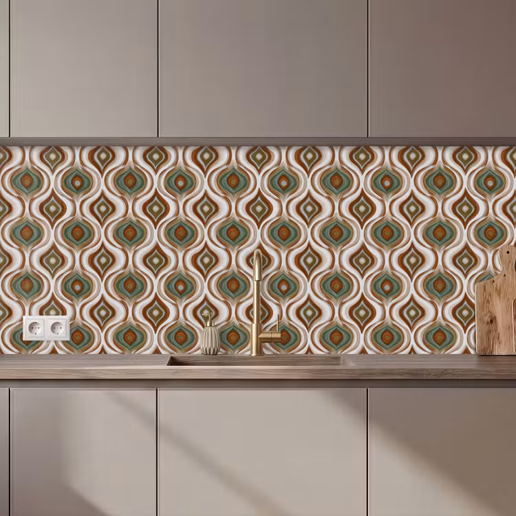 Motief - Patroon - Kleurrijk keuken achterwand 2 middel 871 zz_3dshopping