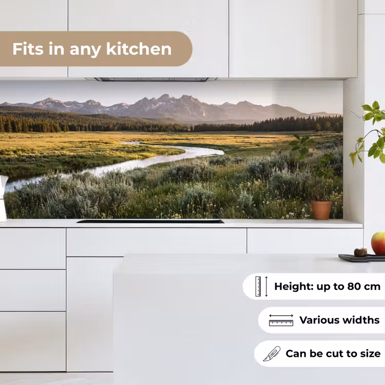 Berglandschap - Rivier - Bos keuken achterwand 2 middel -sfeer4_UK