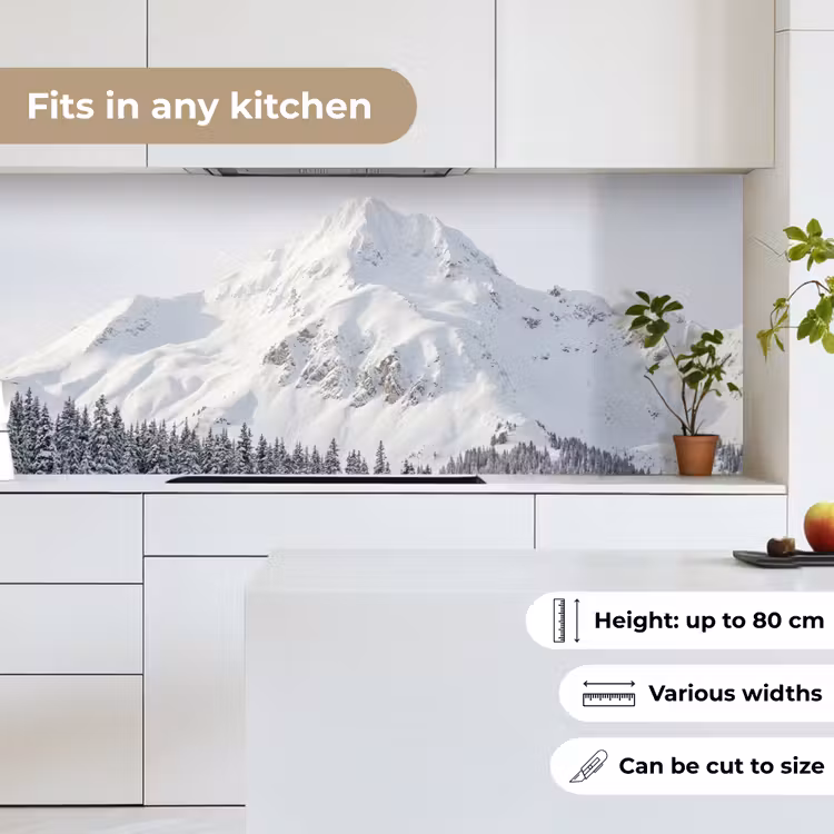 Berg - Sneeuw - Winter - Natuur - Wit keuken achterwand 2 middel -sfeer4_UK