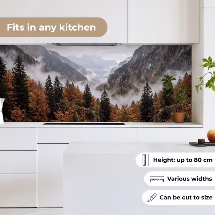 Bergen - Vallei - Mist - Herfst - Natuur keuken achterwand 2 middel -sfeer4_UK