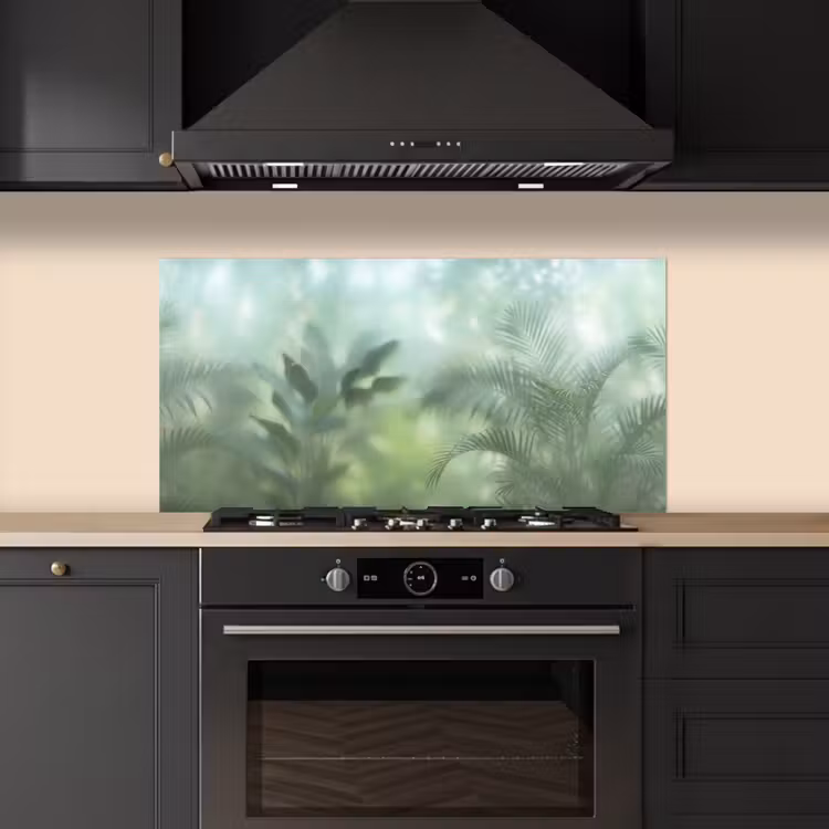 Natuur - Vervaagd - Groen - Abstract - Modern keuken achterwand spatscherm middel -sfeer1