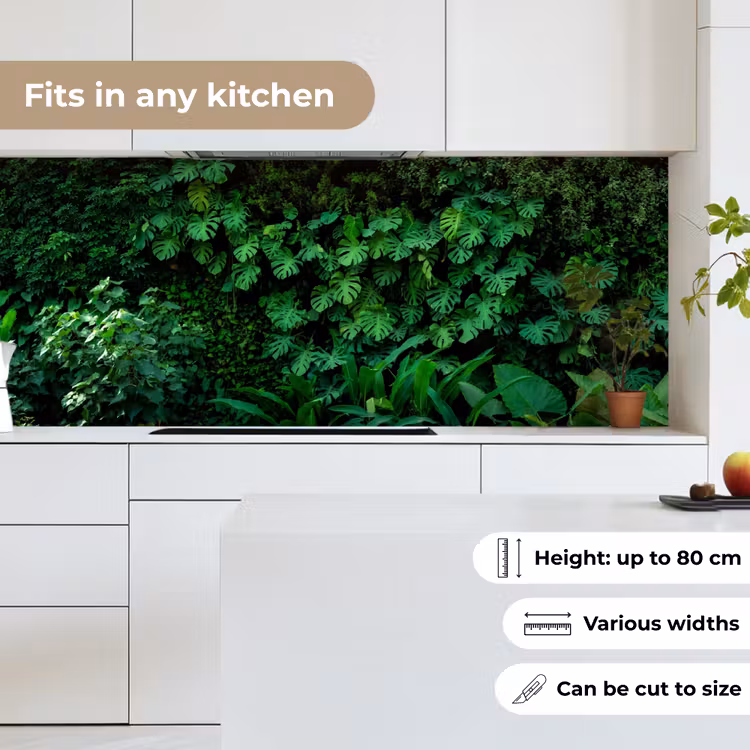 Natuur - Bos - Groen - Monstera keuken achterwand 2 middel -sfeer4_UK
