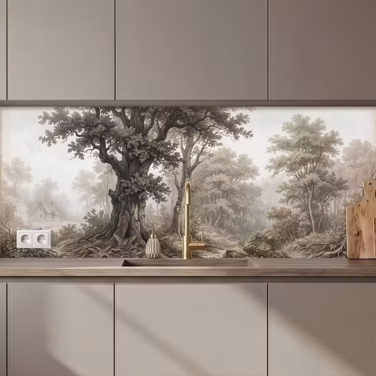 Natuur - Bos - Eik keuken achterwand 2 middel zz_3dshopping