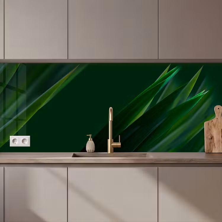 Natuur - Gras - Donkergroen keuken achterwand 2 middel zz_3dshopping