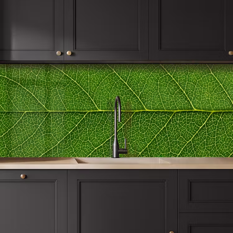 Natuur - Blad - Groen keuken achterwand 2 middel -sfeer1
