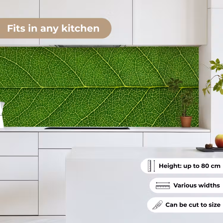 Natuur - Blad - Groen keuken achterwand 2 middel -sfeer4_UK