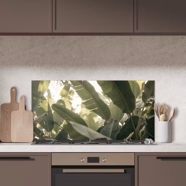 Natuur - Bladeren - Groen - Tropisch - Detail keuken achterwand spatscherm middel -sfeer2