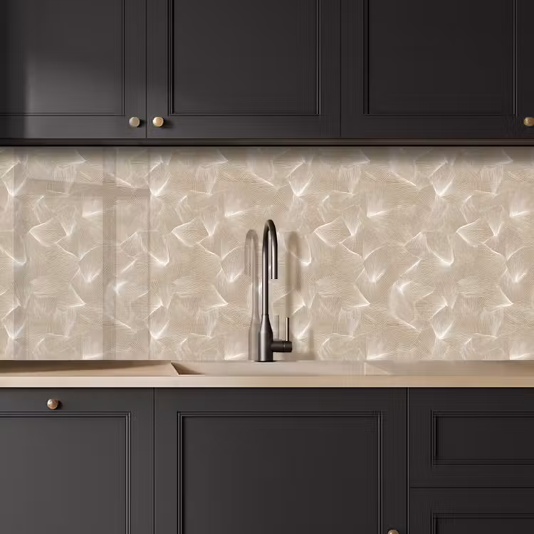 Organisch - Textuur - Beige keuken achterwand 2 middel 871 -sfeer1