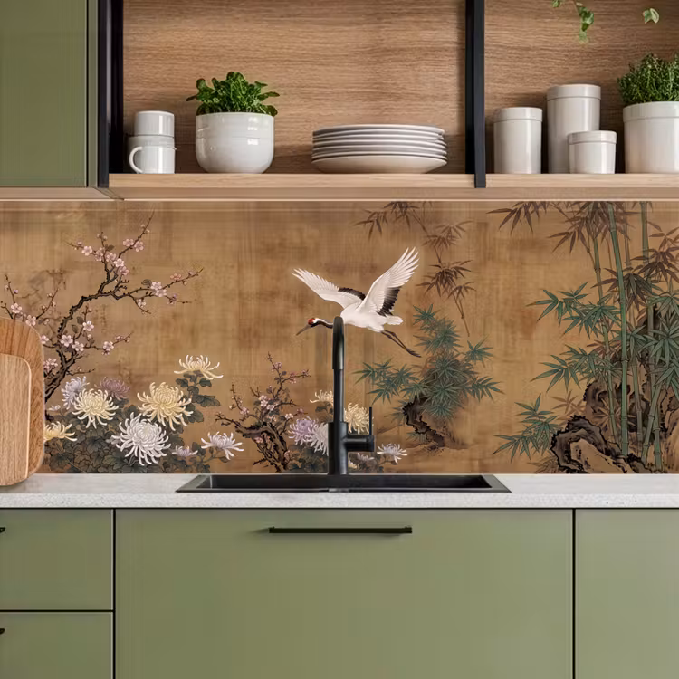 Oosters - Elegant - Kleurrijk keuken achterwand 2 middel -sfeer3