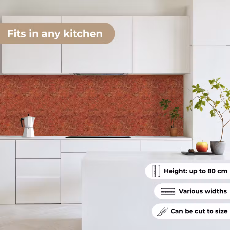 Oosters - Bloemen - Terracotta keuken achterwand 2 groot 857 -sfeer4_UK
