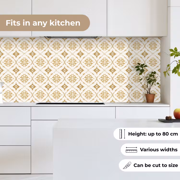 Ornament - Klassiek - Goud keuken achterwand 2 middel 871 -sfeer4_UK