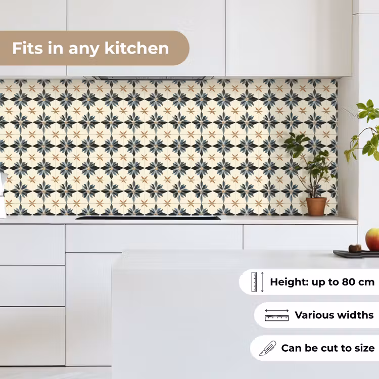 Sierlijk - Ornament - Blauw keuken achterwand 2 middel 871 -sfeer4_UK