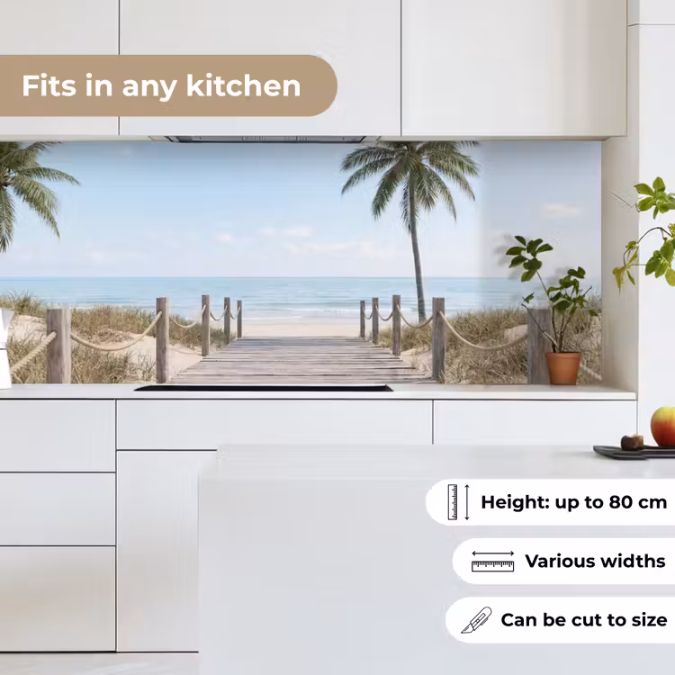 Palmbomen - Pad - Horizon keuken achterwand 2 middel -sfeer4_UK