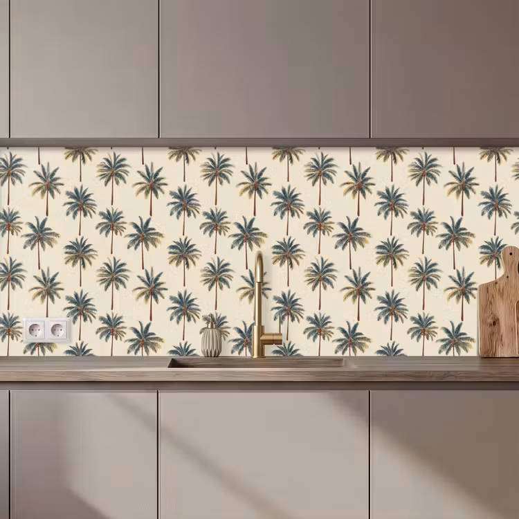 Palmbomen - Tropisch - Groen keuken achterwand 2 middel 871 zz_3dshopping