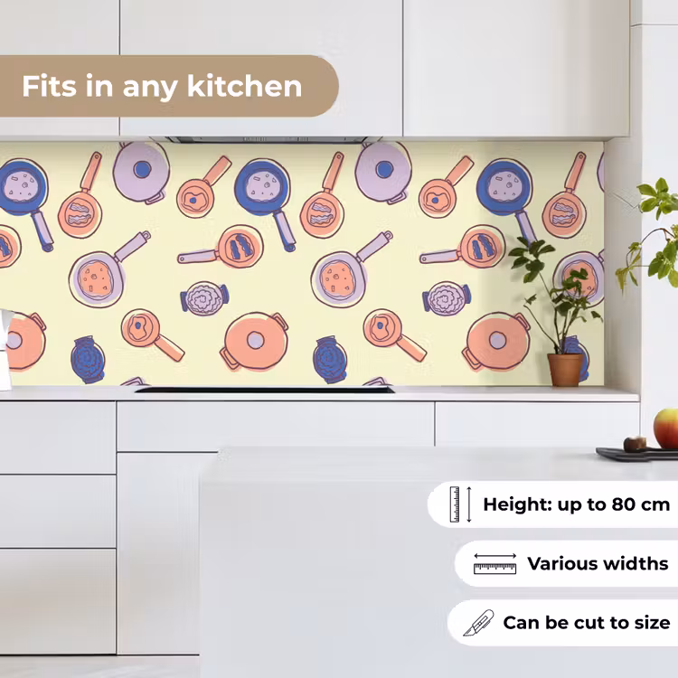 Pan - Jaren 50 - Patroon keuken achterwand 2 middel 871 -sfeer4_UK
