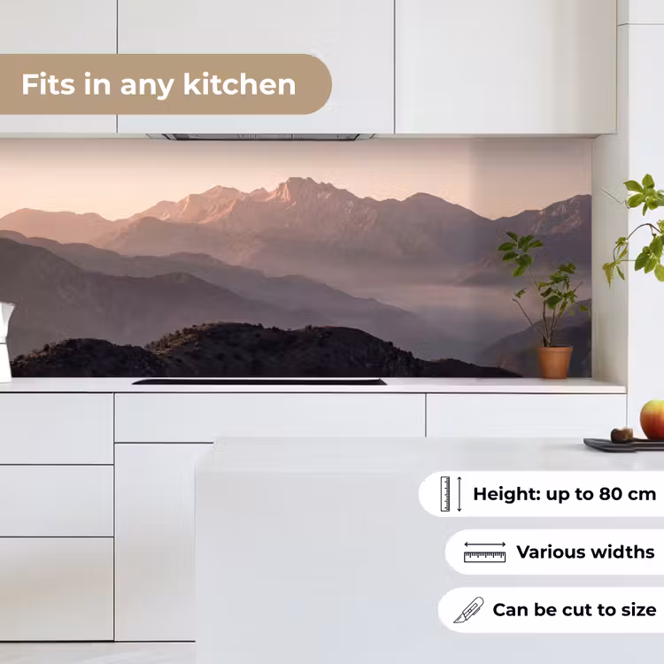 Panorama - Landschap - Bergen keuken achterwand 2 middel -sfeer4_UK