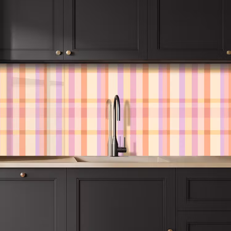 Pastel - uitpatroon - Geometrisch keuken achterwand 2 middel 871 -sfeer1