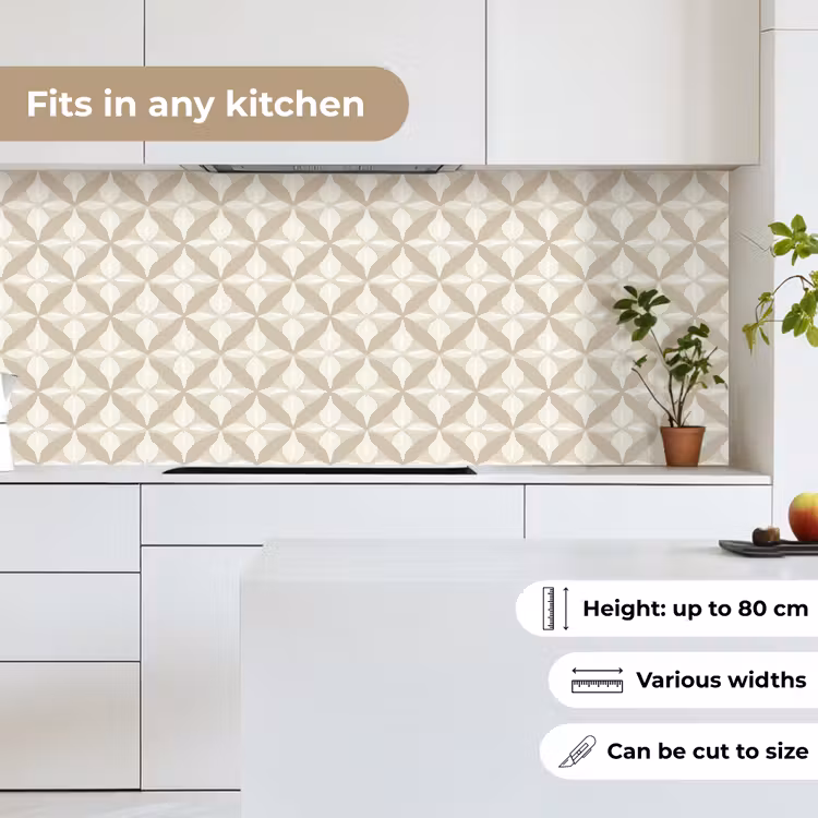 Patroon - Klassiek - Beige keuken achterwand 2 middel 871 -sfeer4_UK