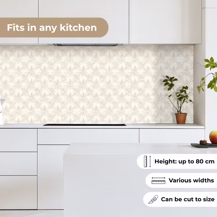 Patroon - Bloemen - Beige keuken achterwand 2 middel 871 -sfeer4_UK