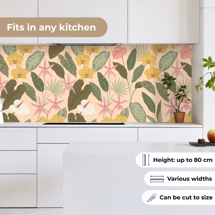 Patroon - Bloemen - Kleurrijk keuken achterwand 2 middel -sfeer4_UK