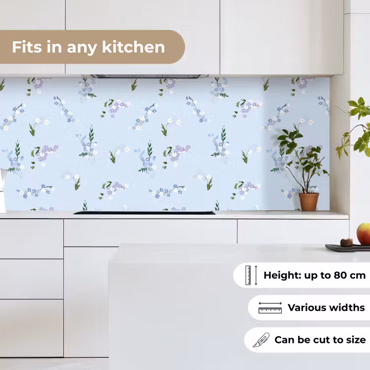 Patroon - Bloemen - Versiering keuken achterwand 2 middel 871 -sfeer4_UK