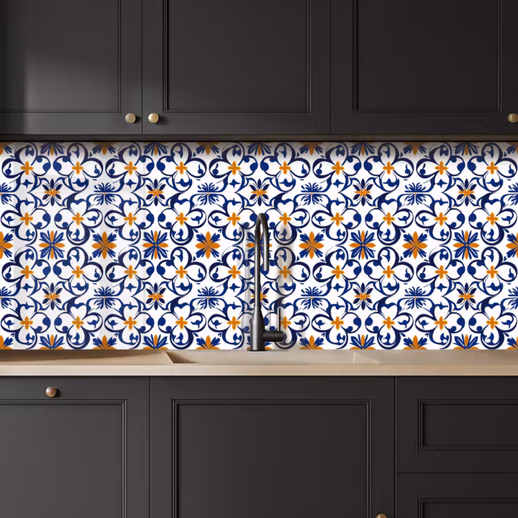 Patroon - Modern - Kleurrijk keuken achterwand 2 middel 871 -sfeer1