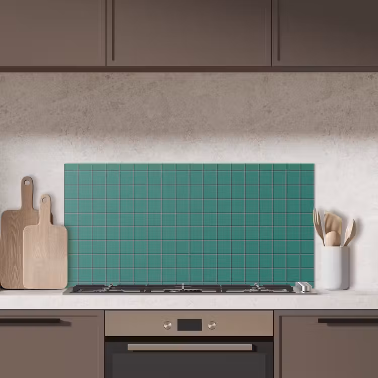 Patroon - Patroon - Smaragd keuken achterwand spatscherm middel 899 -sfeer2