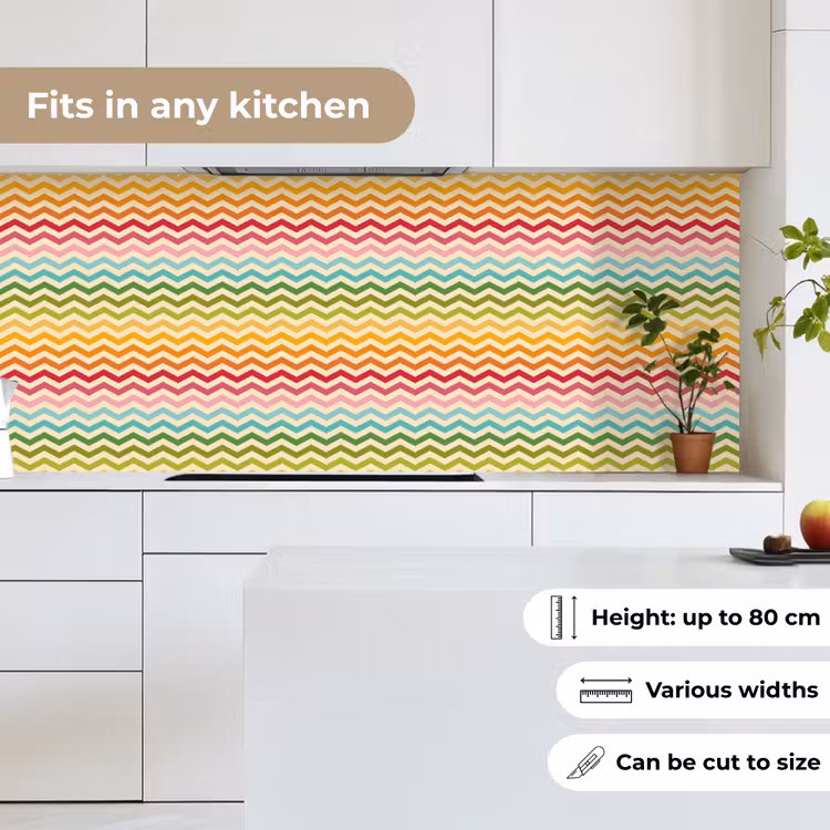 Patroon - Regenboog - Retro keuken achterwand 2 middel 871 -sfeer4_UK