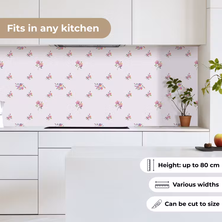 Patroon - Rozen - Bloemen keuken achterwand 2 middel 871 -sfeer4_UK
