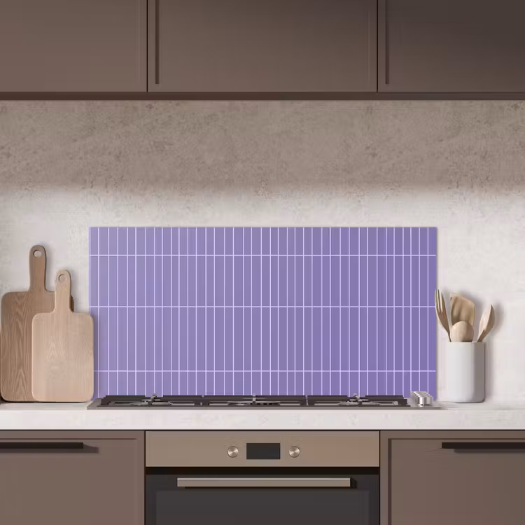 Patroon - Tegel - Lila keuken achterwand spatscherm middel 899 -sfeer2