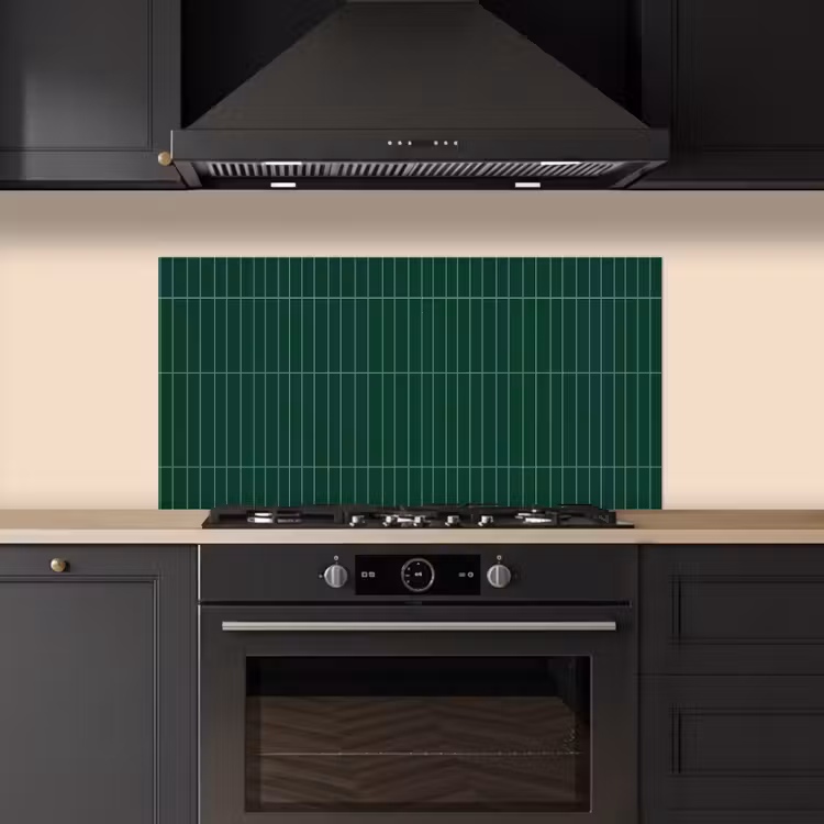 Patroon - Tegels - Donkergroen keuken achterwand spatscherm middel 899 -sfeer1