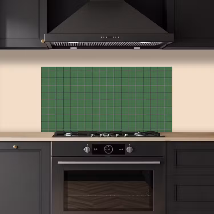 Patroon - Tegels - Groen keuken achterwand spatscherm middel 899 -sfeer1