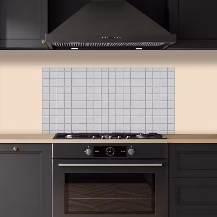 Patroon - Tegels - Licht - Grijs keuken achterwand spatscherm middel 899 -sfeer1