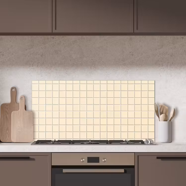 Patroon - Tegels - Gebroken - Wit keuken achterwand spatscherm middel 899 -sfeer2