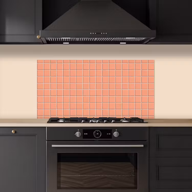 Patroon - Tegels - Perzik keuken achterwand spatscherm middel 899 -sfeer1