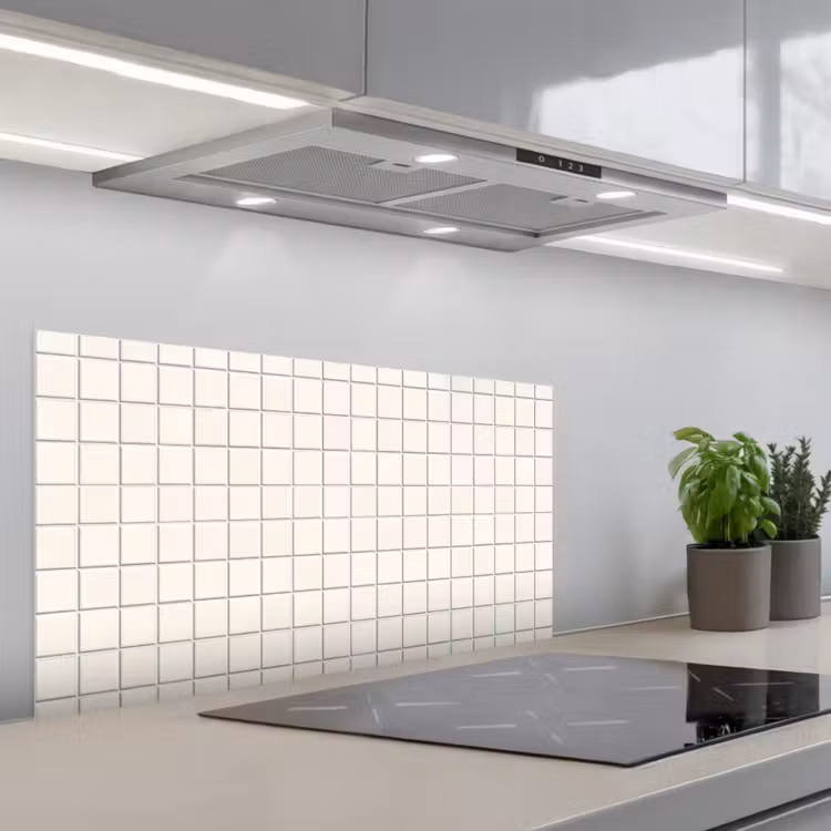 Patroon - Tegels - Wit keuken achterwand spatscherm middel 899 -3d_schuin