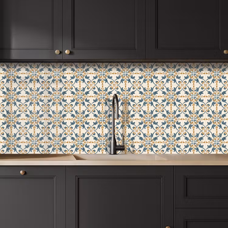 Patroon - Klassiek - Kleurrijk keuken achterwand 2 middel 871 -sfeer1