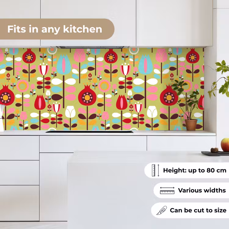 Patronen - Bloemen - Kleuren keuken achterwand 2 middel 871 -sfeer4_UK