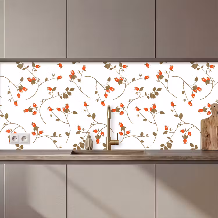 Patronen - Planten - Romantisch - Botanisch keuken achterwand 2 middel 871 zz_3dshopping