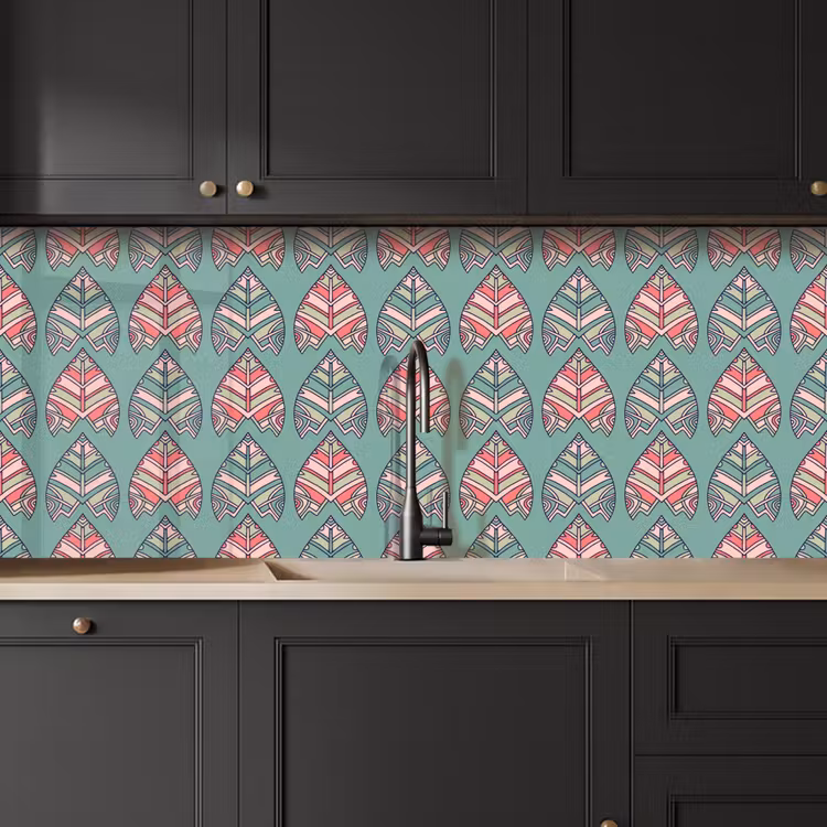 Patronen - Tribal - Retro keuken achterwand 2 middel 871 -sfeer1
