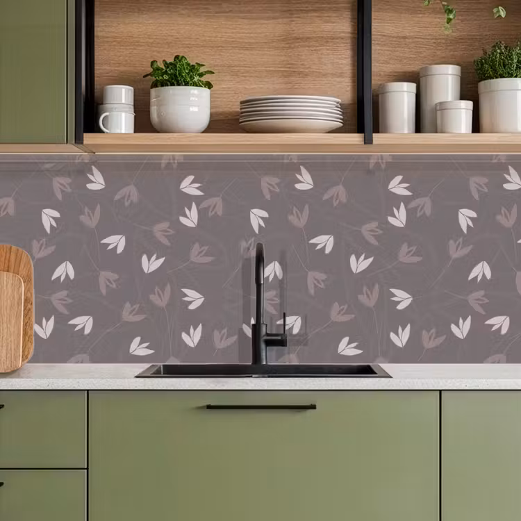 Patronen - Tulpen - Minimalistisch keuken achterwand 2 middel 871 -sfeer3