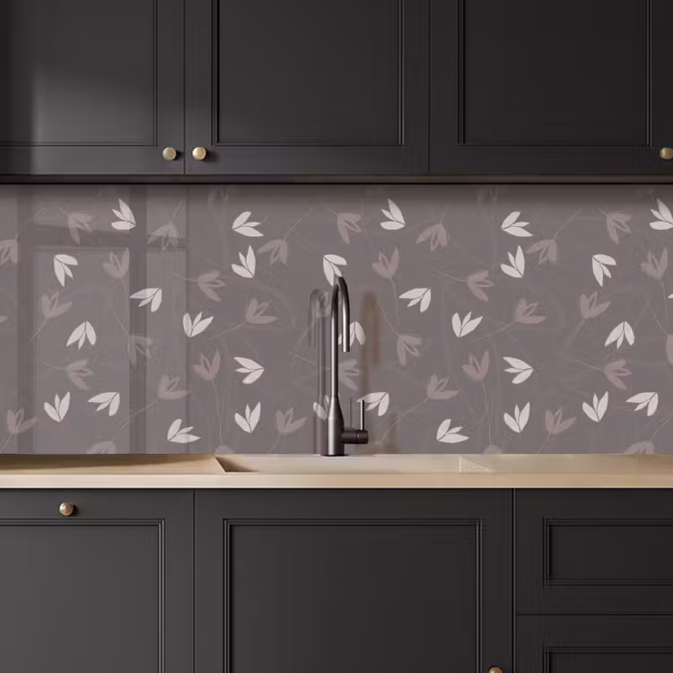 Patronen - Tulpen - Minimalistisch keuken achterwand 2 middel 871 -sfeer1