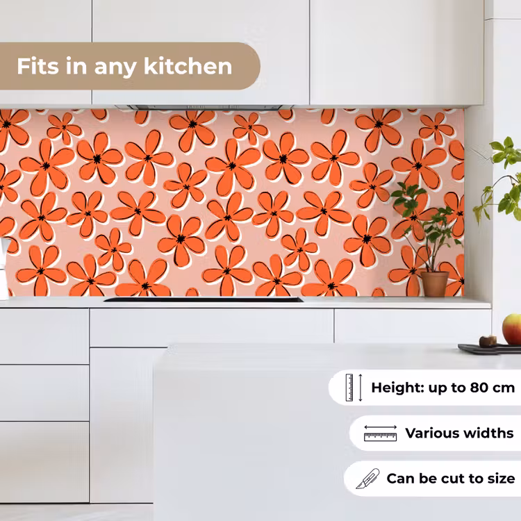 Patronen - Vintage - Bloem keuken achterwand 2 middel 871 -sfeer4_UK