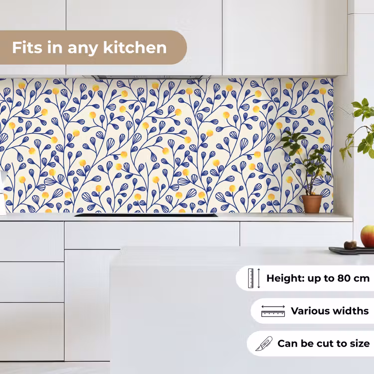 Patronen - Geel - Minimalistisch keuken achterwand 2 middel 871 -sfeer4_UK